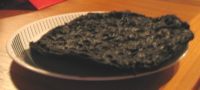 burned pizza!