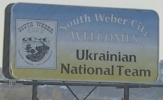 South Weber City welcomes Ukranian National Team - seemed a little out of place in Utah